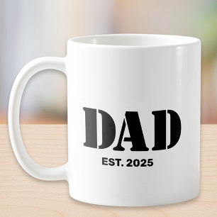 Dad Established New Dad Gift Coffee Mug