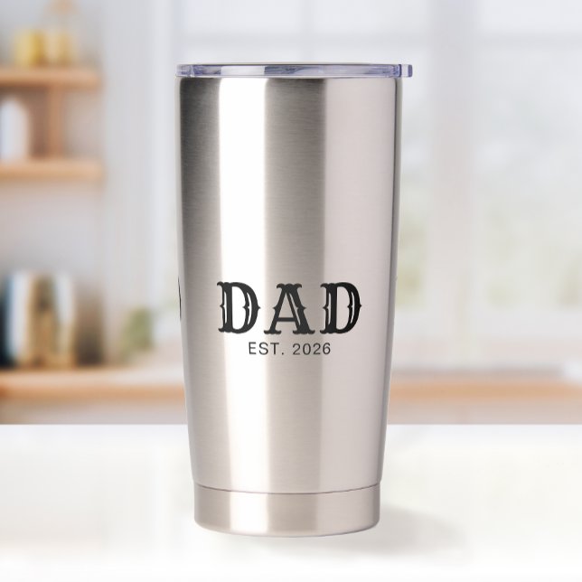 Dad Established New Dad Gift Insulated Tumbler (Creator Uploaded)