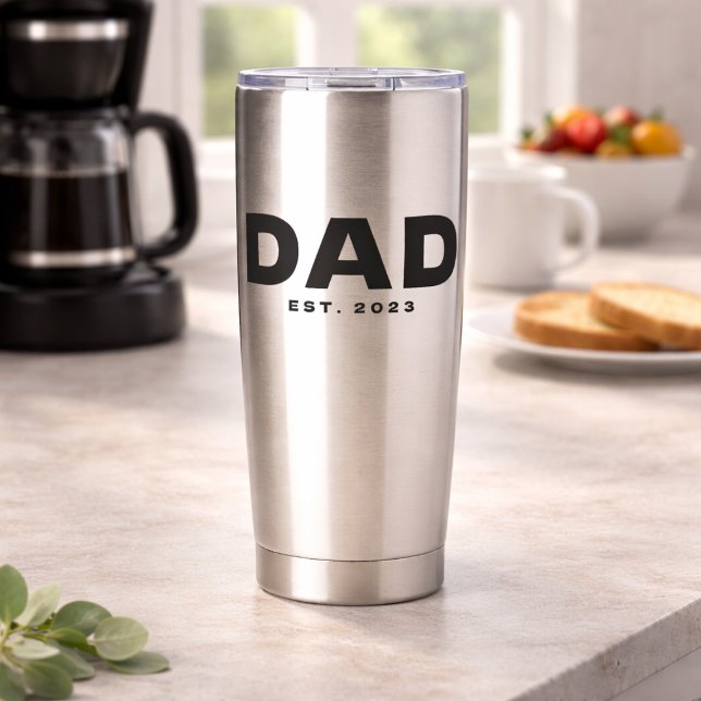 Dad Established New Dad Gift  Insulated Tumbler (Creator Uploaded)