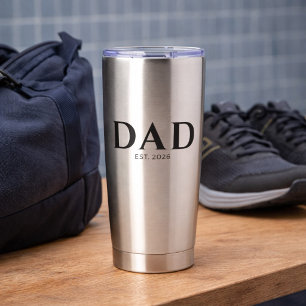 Dad Established New Dad Gift Insulated Tumbler