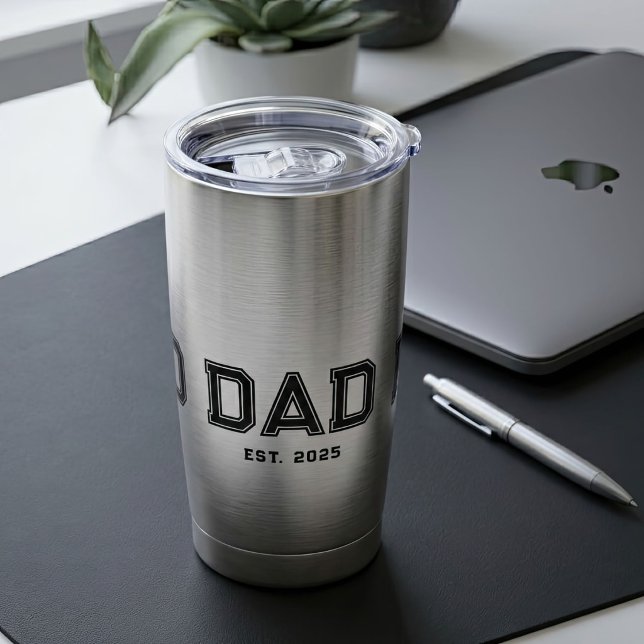 Dad Established New Dad Gift Insulated Tumbler (Creator Uploaded)