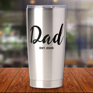 Dad Established New Dad Gift Insulated Tumbler