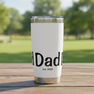 Dad Established New Dad Gift Insulated Tumbler