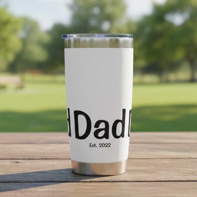 Dad Established New Dad Gift Insulated Tumbler (Creator Uploaded)