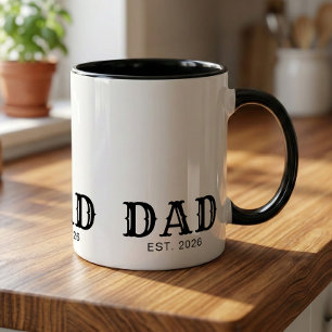Dad Established New Dad Gift Mug