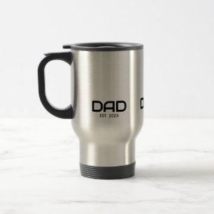 Dad Established New Dad Gift Travel Mug