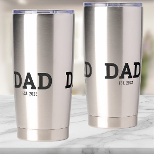 Dad Established New Mom Gift Insulated Insulated Tumbler