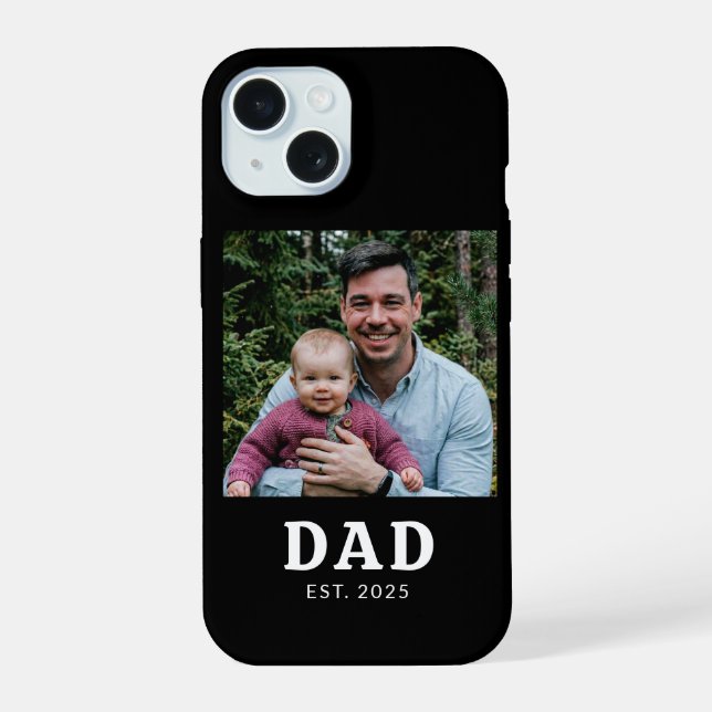 Dad Established Photo Gift  Iphone Case (Back)