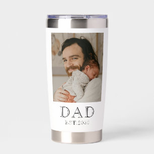 Dad Established Photo Insulated Tumbler