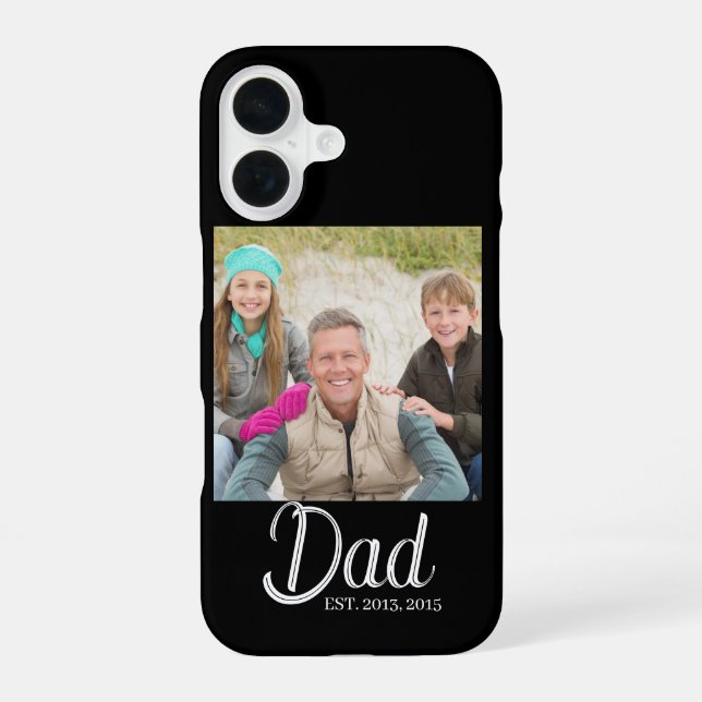 Dad Established Photo  Iphone Case (Back)