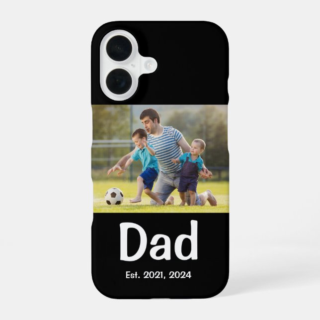 Dad Established Photo  Iphone Case (Back)