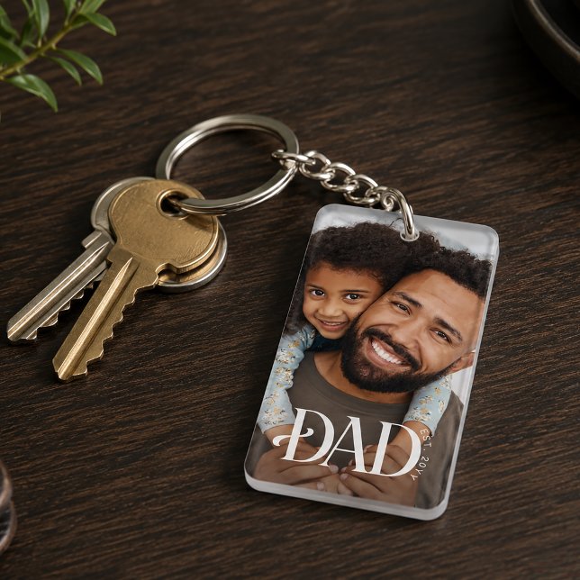 Dad Established Photo Keychain (Creator Uploaded)
