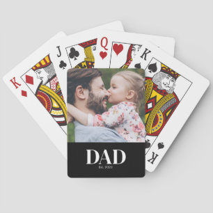 Dad Established Photo Poker Cards