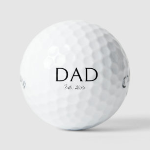 'Dad' Established Pregnancy Announcement Keepsake  Golf Balls