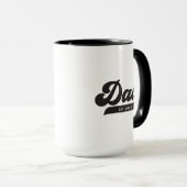 Dad Established Retro Style Father's Day Mug (Front Right)