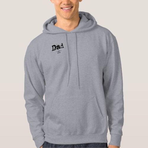 Dad established year hoodie