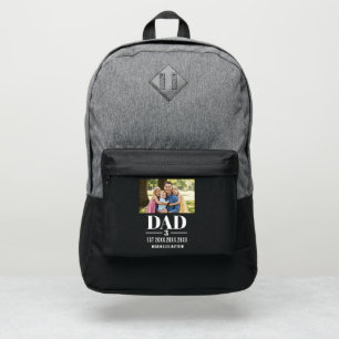 Dad Established Year Names Photo Script Port Authority® Backpack