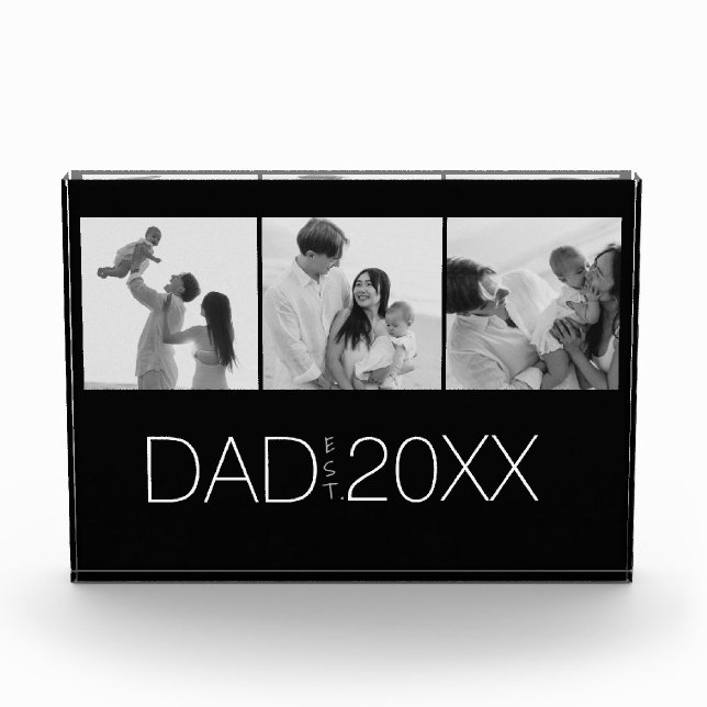 Dad Established Year Photo Gifts Modern Father (Front)