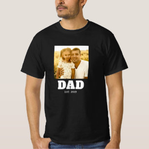 Dad Established Year Photo T-Shirt