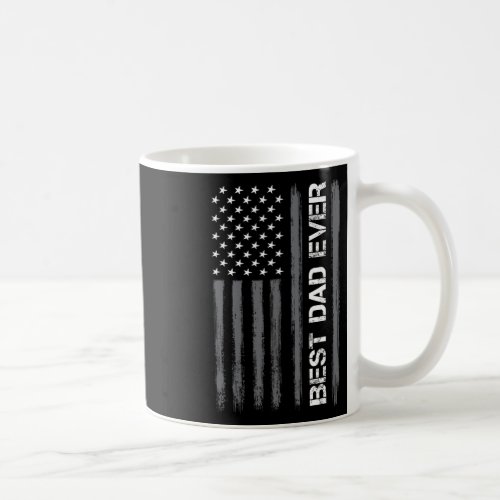 Dad Ever American Flag Funny Fathers Day For Mens  Coffee Mug