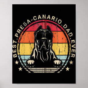 Dad Ever Cool Fathersday Retro Style Best Presa Poster