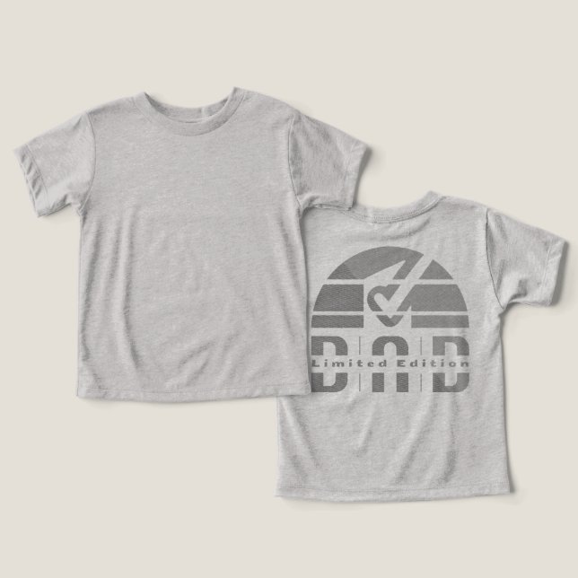 Dad Ever: Fatherhood as an Antique Visual Emotion Toddler T-shirt (Design Front & Back)