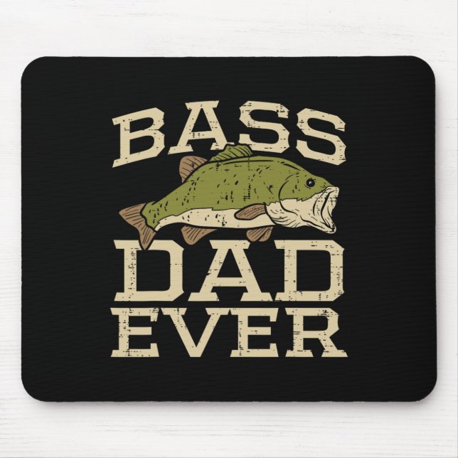Dad Ever Fishing Fish Fisherman Fathers Day Dad Gi Mouse Pad (Front)
