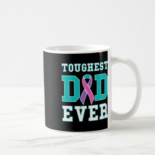 Dad Ever _ Thyroid Cancer Fathers Day Gift  Coffee Mug