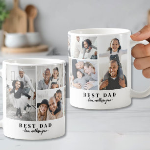 Dad Family Photo Collage Father Coffee Mug