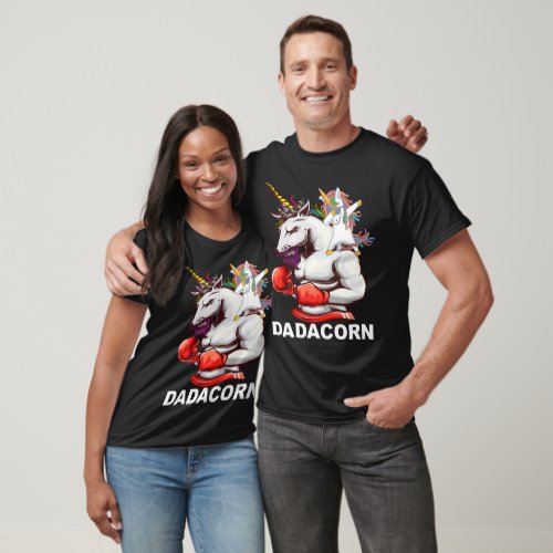 Dad Father Dadacorn Unicorn Birthday Men T_Shirt
