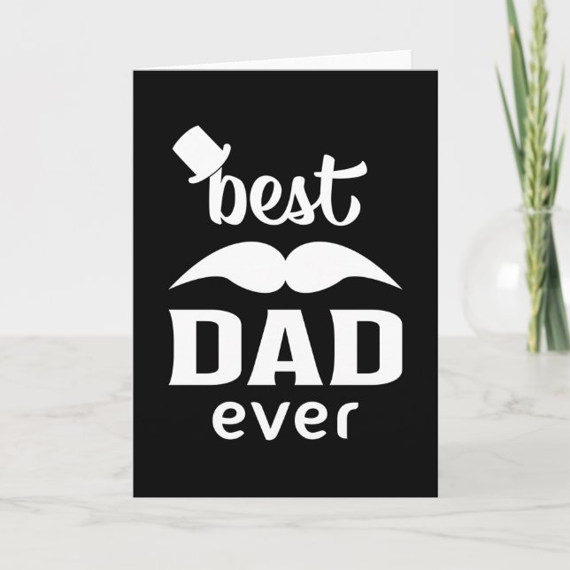 Dad Father Daddy Best Dad Father's Day Funny Gift Card (Front)