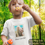Dad Father First Class Dad Cute Custom Photo Text Toddler T-shirt<br><div class="desc">A personalized photo shirt to celebrate your first class dad, best dad ever in your life. With easy to use postage stamp shaped photo template, this shirt is great for Father's Day, Dad's birthday, Christmas present, seasonal holidays or any important occasions for you, your father and your family. Customize this...</div>