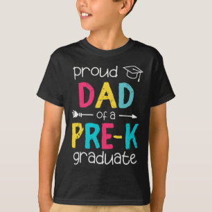 Dad Father Prek Preschool Family Matching Graduati T-Shirt