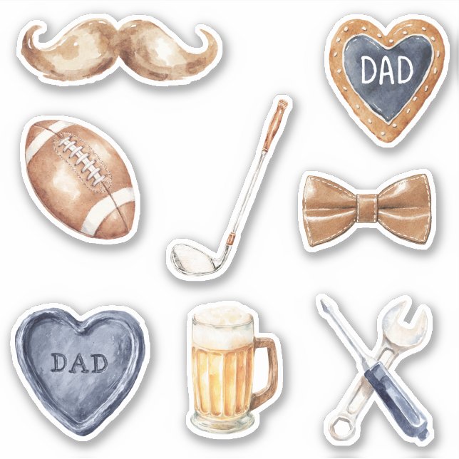 Dad Father Sticker (Front)