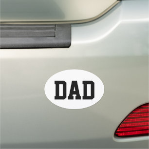 DAD Fathers Day Birthday Kids Fun Car Magnet