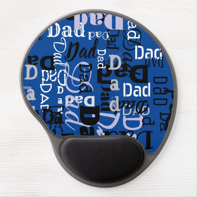 DAD FATHERS DAY Business Computer Blue Mouse Pad (Front)