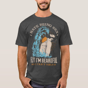 Dad father's day funny gift  Beard dad papa bear  T-Shirt