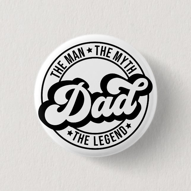 Dad Father's day gift.  Daddy birthday present.  F Button (Front)