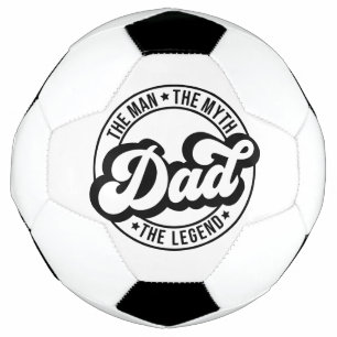 Dad Father's day gift. Daddy birthday present. F Soccer Ball