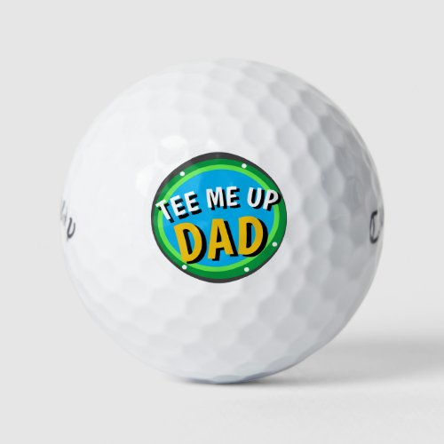 DAD Fathers Day Golf Balls