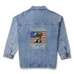 Dad Father's Day My Favorite Veteran Is My Father  Denim Jacket