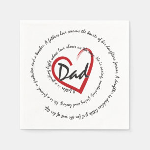 Dad - Fathers Day Napkins