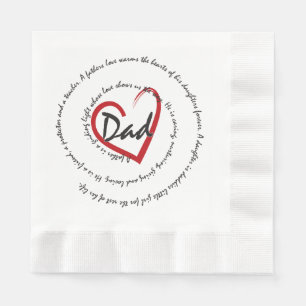 Dad - Fathers Day Napkins