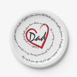 Dad - Fathers Day Paper Plates