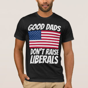 DAD FATHER'S DAY PATRIOT TEES Dark T-Shirts