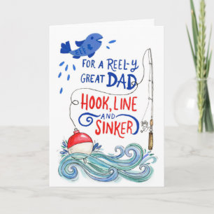 Dad Fathers Day Reel-y Great Dad Card