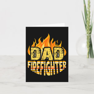 Dad Firefighter Fireman Gift Proud Firefighter Quo Card