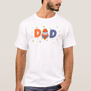 Dad First Trip Around the Sun Space 1st Birthday T-Shirt