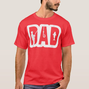 Dad Fisherman, Fishing Dad Fathers Day Men Cool Re T-Shirt