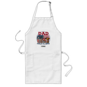 Dad, Fixer Of All Things – Patriotic Carpentry Long Apron